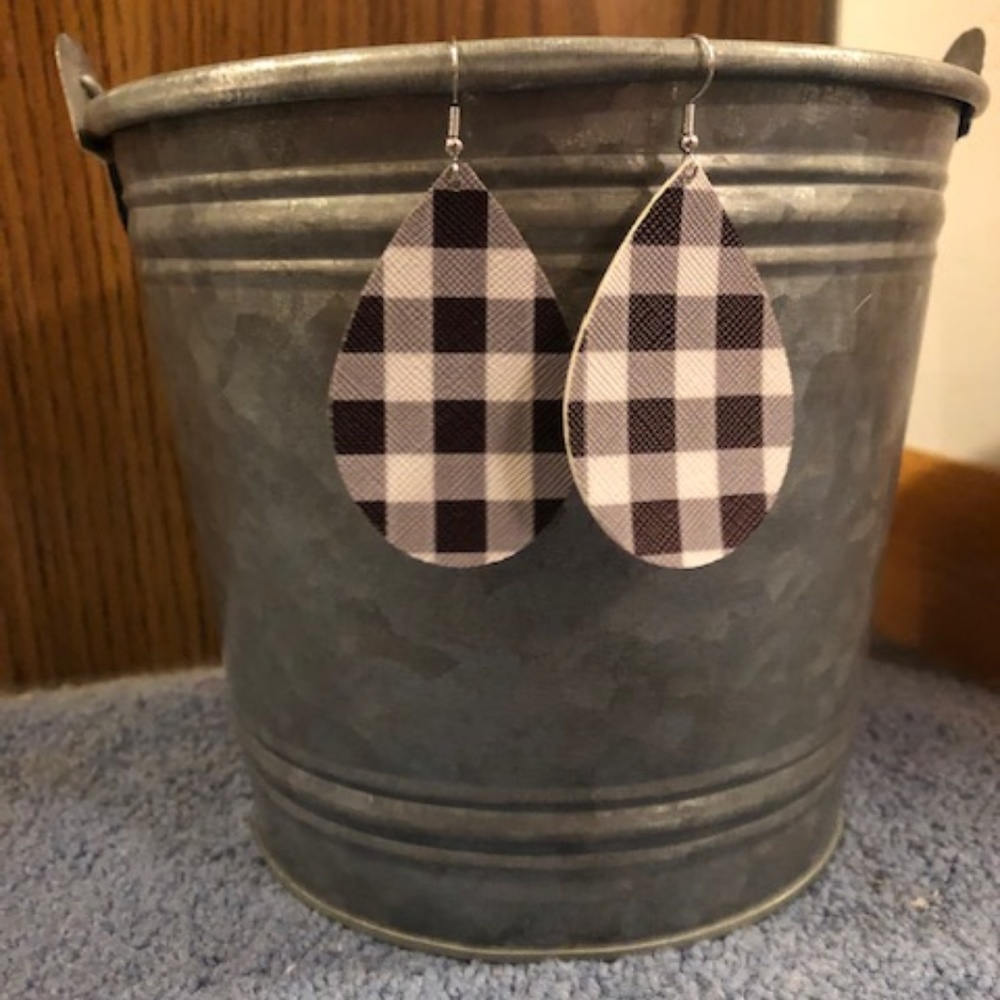 Faux Leather Earrings